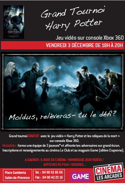 Tournoi Harry Potter au cinéma Les Arcades de Salon de Provence (13)